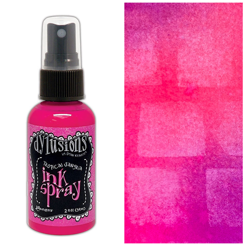 Ranger Dyan Reaveley Ink Spray Tropical Sangria Dylusions dyc94128 Swatch