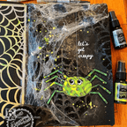 Ranger Dyan Reaveley Large Webs Stencil dys85102 Halloween Journal Page | color-code:ALT02