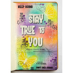 Ranger Dyan Reaveley White Linen Dyamond Dust Dylusions dym89711 Art Journal Page | color-code:ALT02