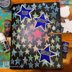 Ranger Dylusions 1oz Tree Bark Shimmer Paint dyu88059 Journal Cover Project | color-code:ALT01