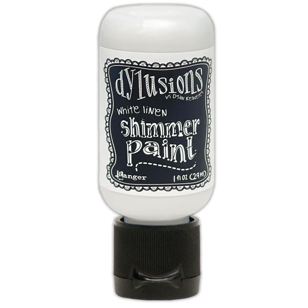 Ranger Dylusions 1oz White Linen Shimmer Paint dyu81494