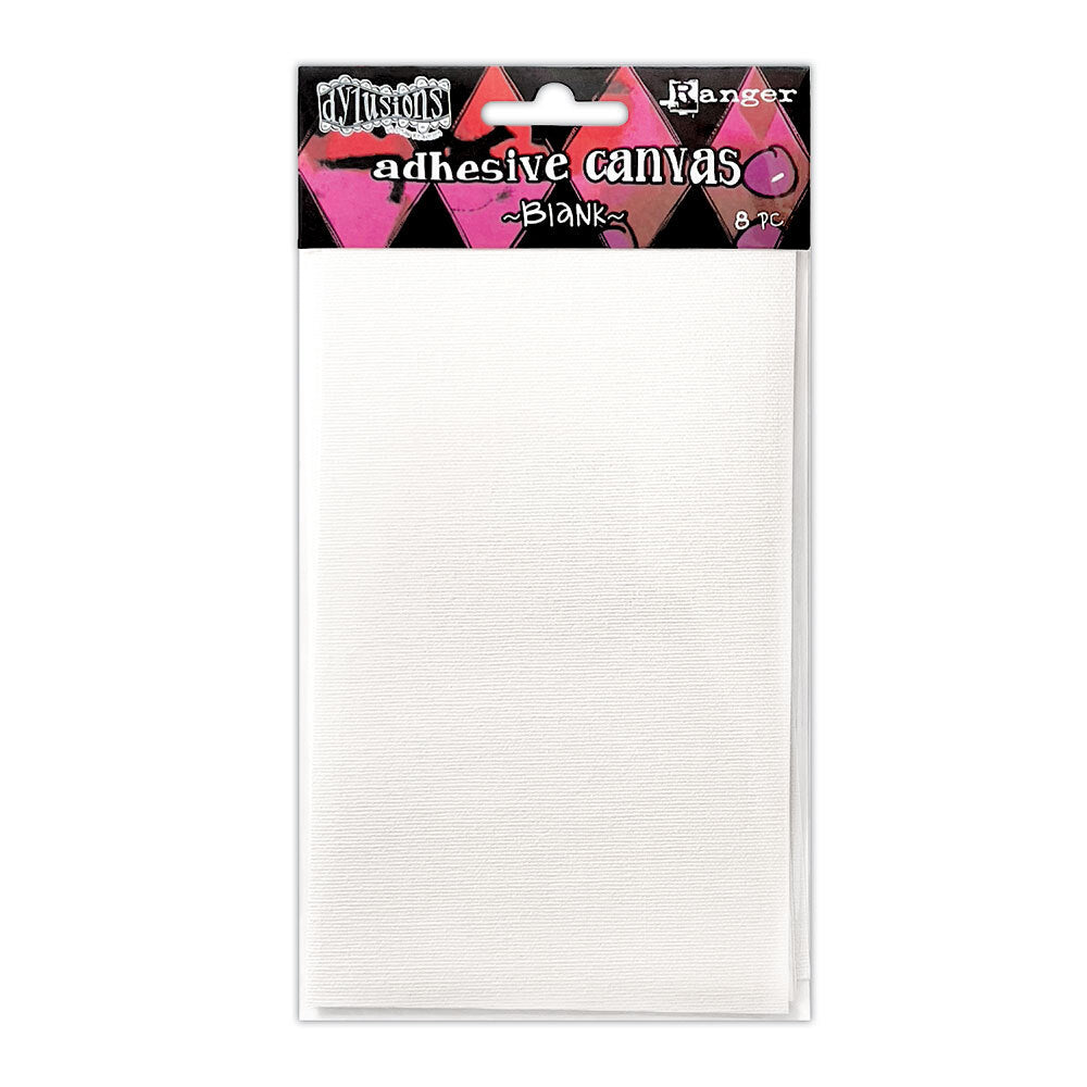 Ranger Dylusions 6 x 3.5 Blank Adhesive Canvas 8 Pack dya89384