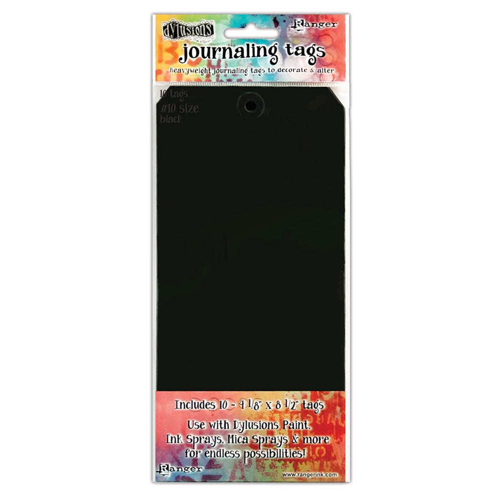 Ranger Dylusions Black #10 Journaling Tags DYA47780