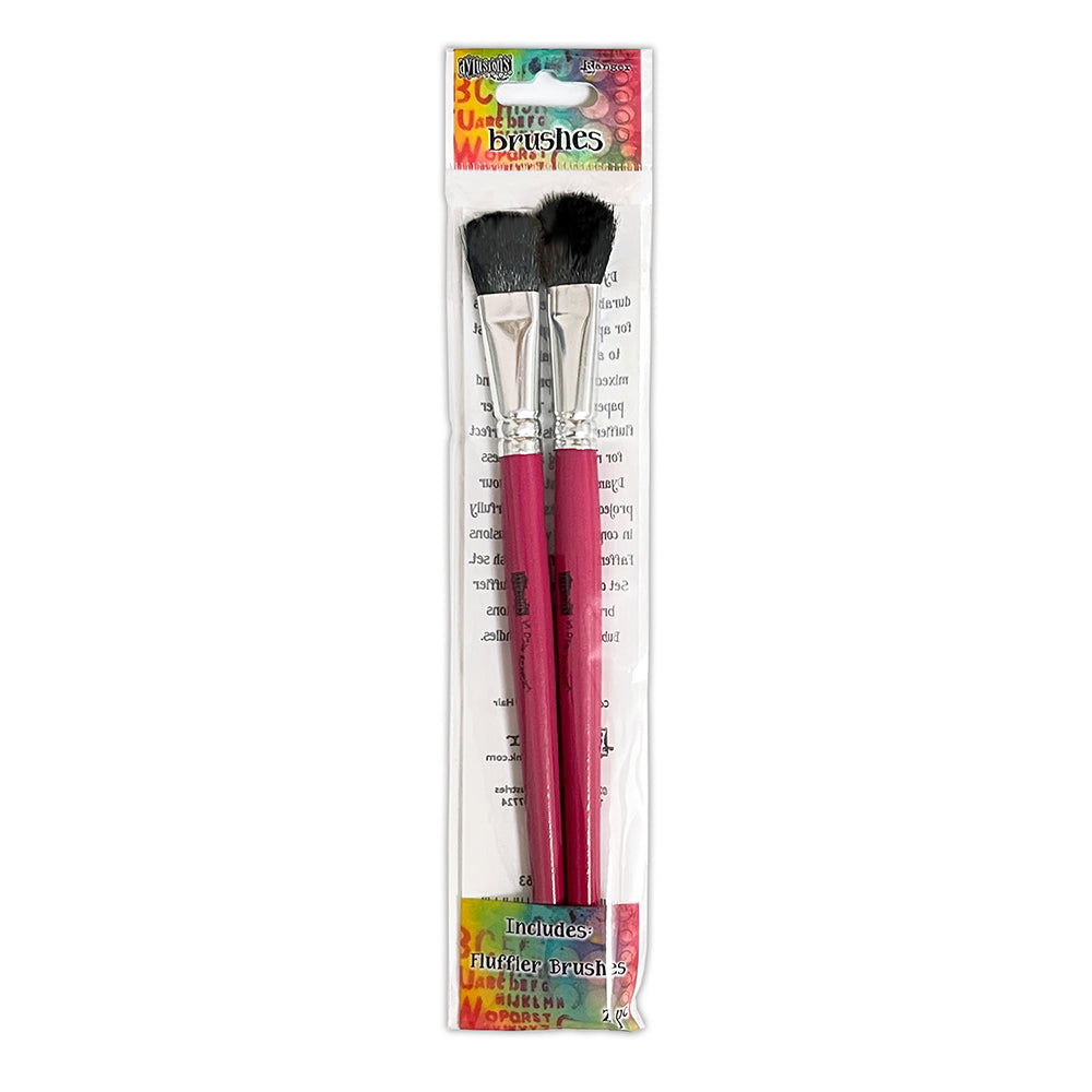 Ranger Dylusions Dyamond Fluffier Brush 2 Pack dya87663