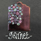 Ranger Dylusions Garnet Dyamond Rocks Embossing Powder dym89742 Swatch Tag
