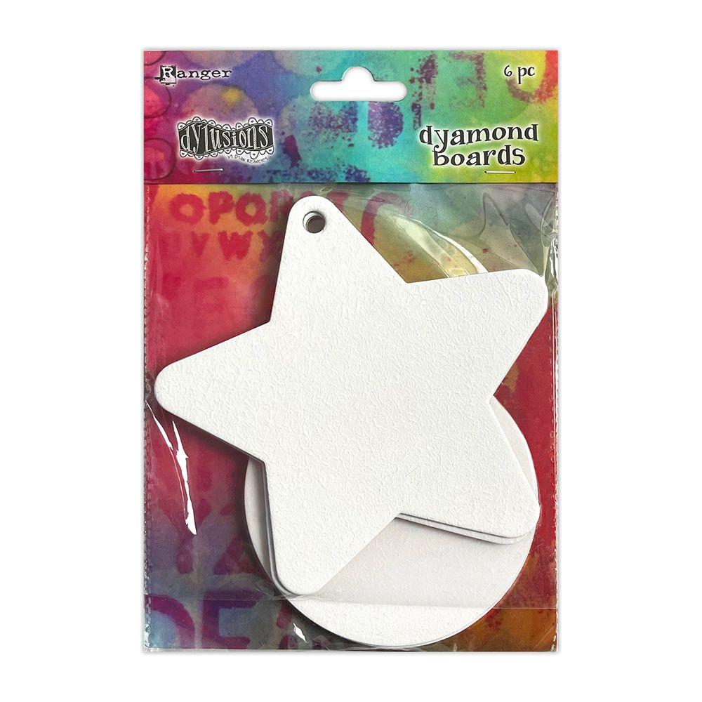 Ranger Dylusions Large Baubles And Stars Dyamond Boards dym86758