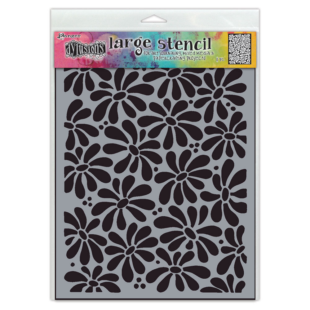 Ranger Dylusions Large Field Of Daisies Stencil dys87571