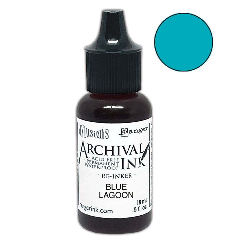 Ranger Dylusions Mini Archival Ink Pads Kit 8 And Reinkers Bundle Dyan Reaveley ARD92100