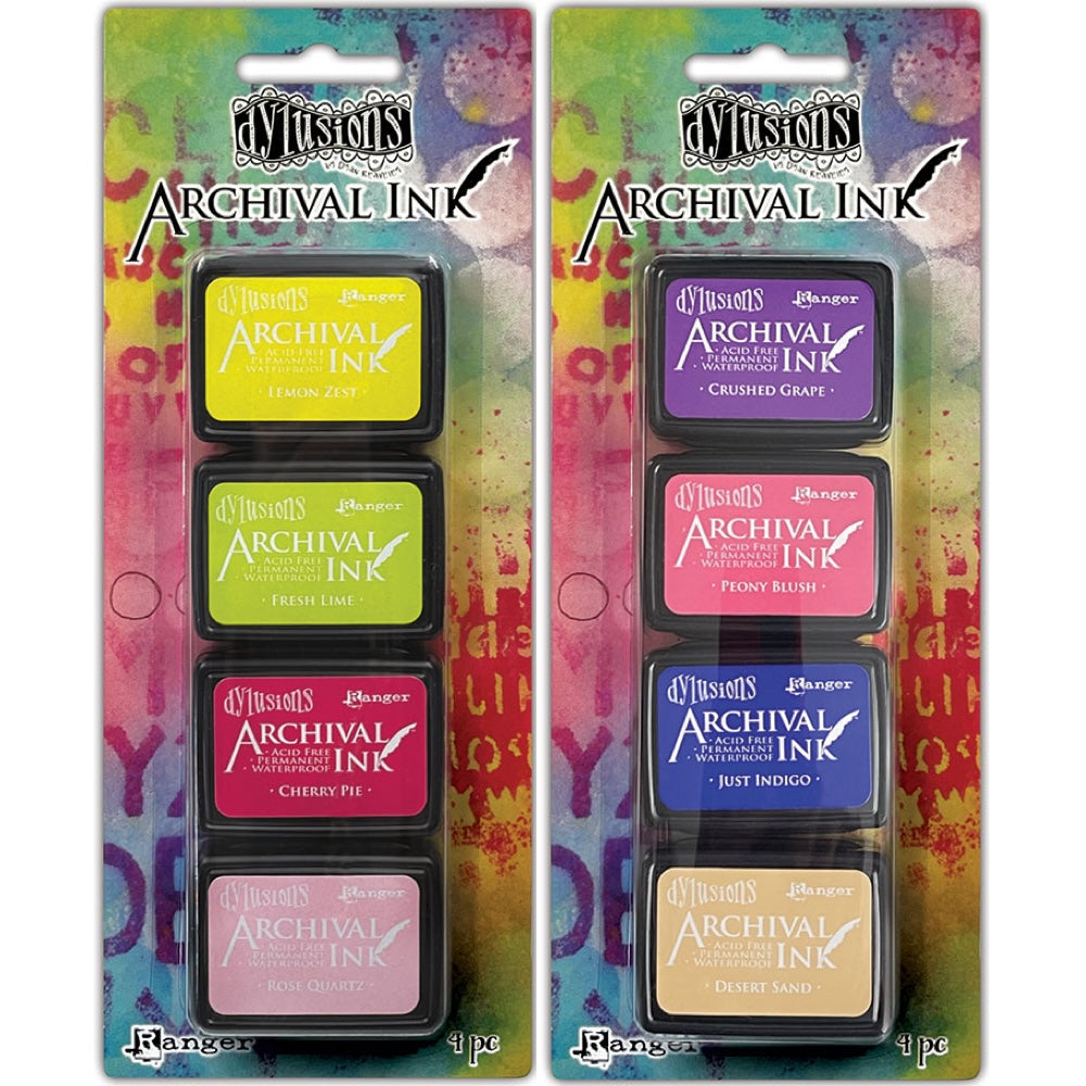 Ranger Dylusions Mini Archival Ink Pads Kits 5 And 6 Bundle Dyan Reaveley