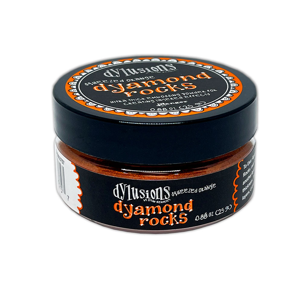 Ranger Dylusions Squeezed Orange Dyamond Rocks Embossing Powder dym83757