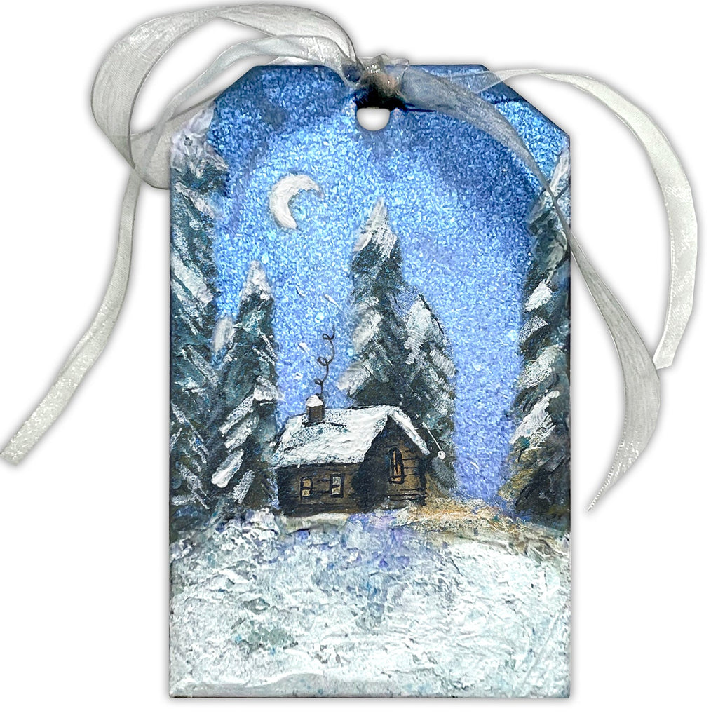 Ranger Dylusions Tags Large Dyamond Boards dym86741 Christmas Cabin Tag | color-code:ALT03