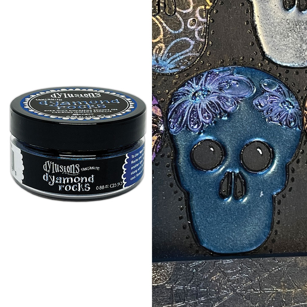 Ranger Dylusions Tanzanite Dyamond Rocks Embossing Powder dym89780 Swatch