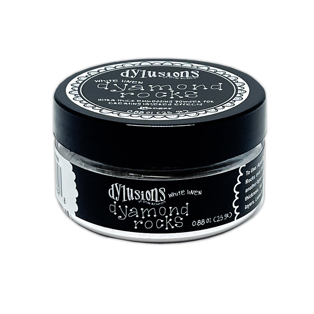 Ranger Dylusions White Linen Dyamond Rocks Embossing Powder dym89698