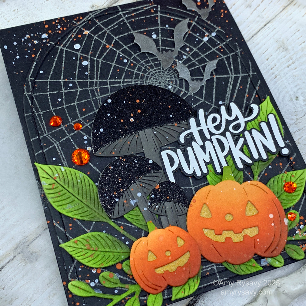 Ranger Embossing Powder Glow Up epj79095 Pumpkin Halloween Card | color-code:ALT01