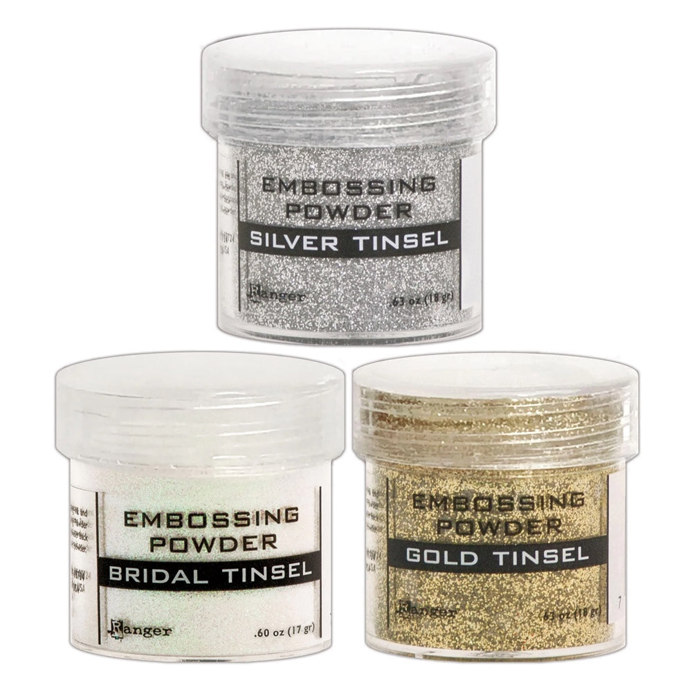 Ranger Embossing Powder Metallic Tinsel Bundle Of 3