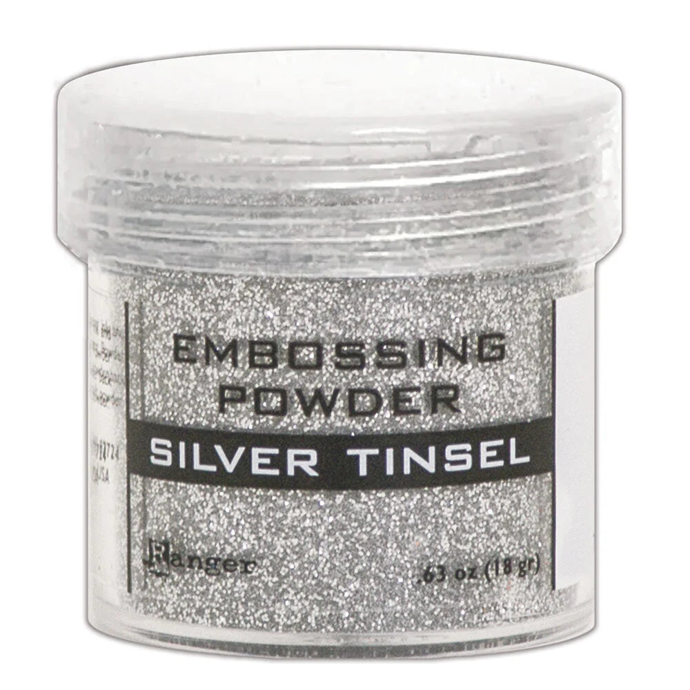 Ranger Embossing Powder Metallic Tinsel Bundle Of 3 Silver Tinsel