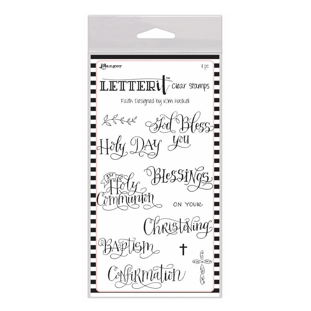Ranger Faith Letter It Stamp Set lec65777