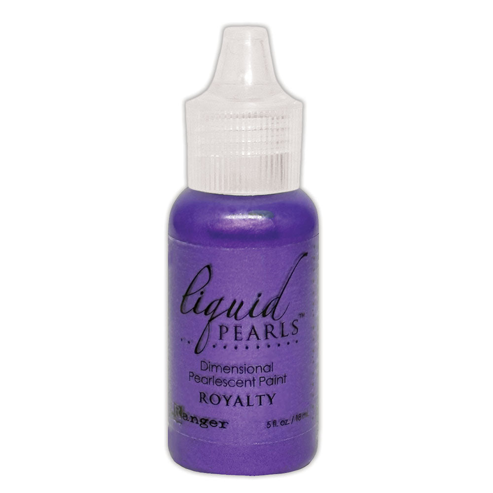 Ranger Liquid Pearls Pearlescent Paint Bundle Of 8 Close Up of Royalty Bottle