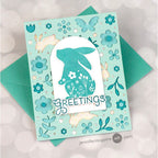 Ranger Perfect Pearls Confetti White Powder PPP36807 Bunny Greetings Card | color-code:ALT01