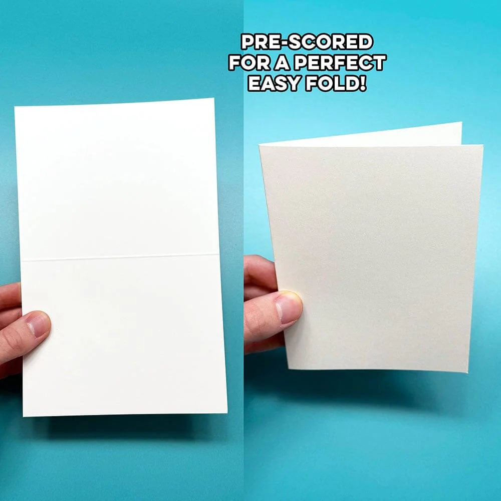 Ranger Simon Hurley 10 Stark White Side Folding Card Bases hua88073 Pre-Scored For A Perfect Easy Fold