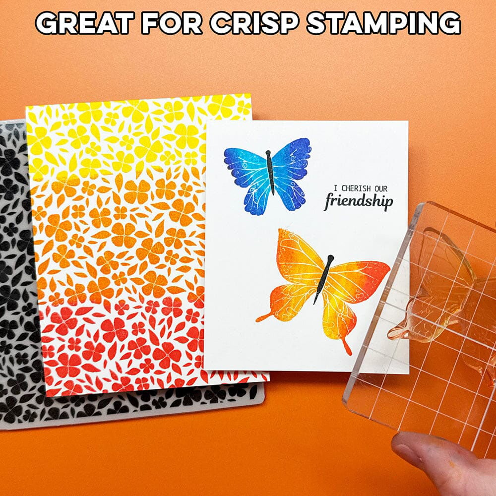 Ranger Simon Hurley 10 Stark White Top Folding Card Bases hua88080 Great For Crisp Stamping