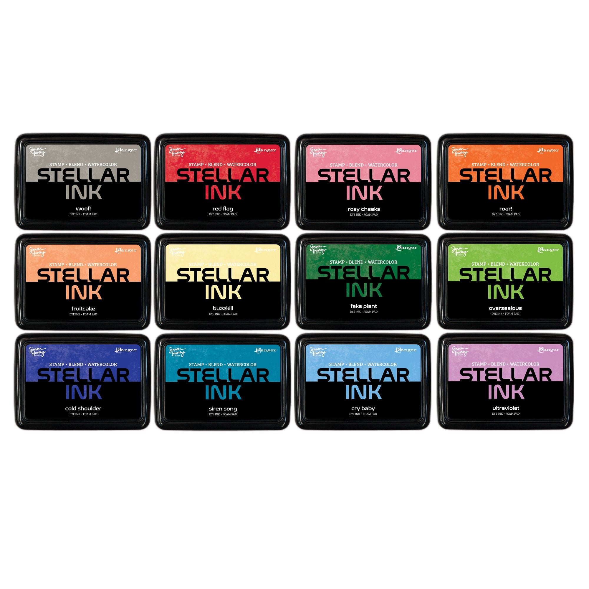 Ranger Simon Hurley 12 Stellar Ink Pads Bundle 3