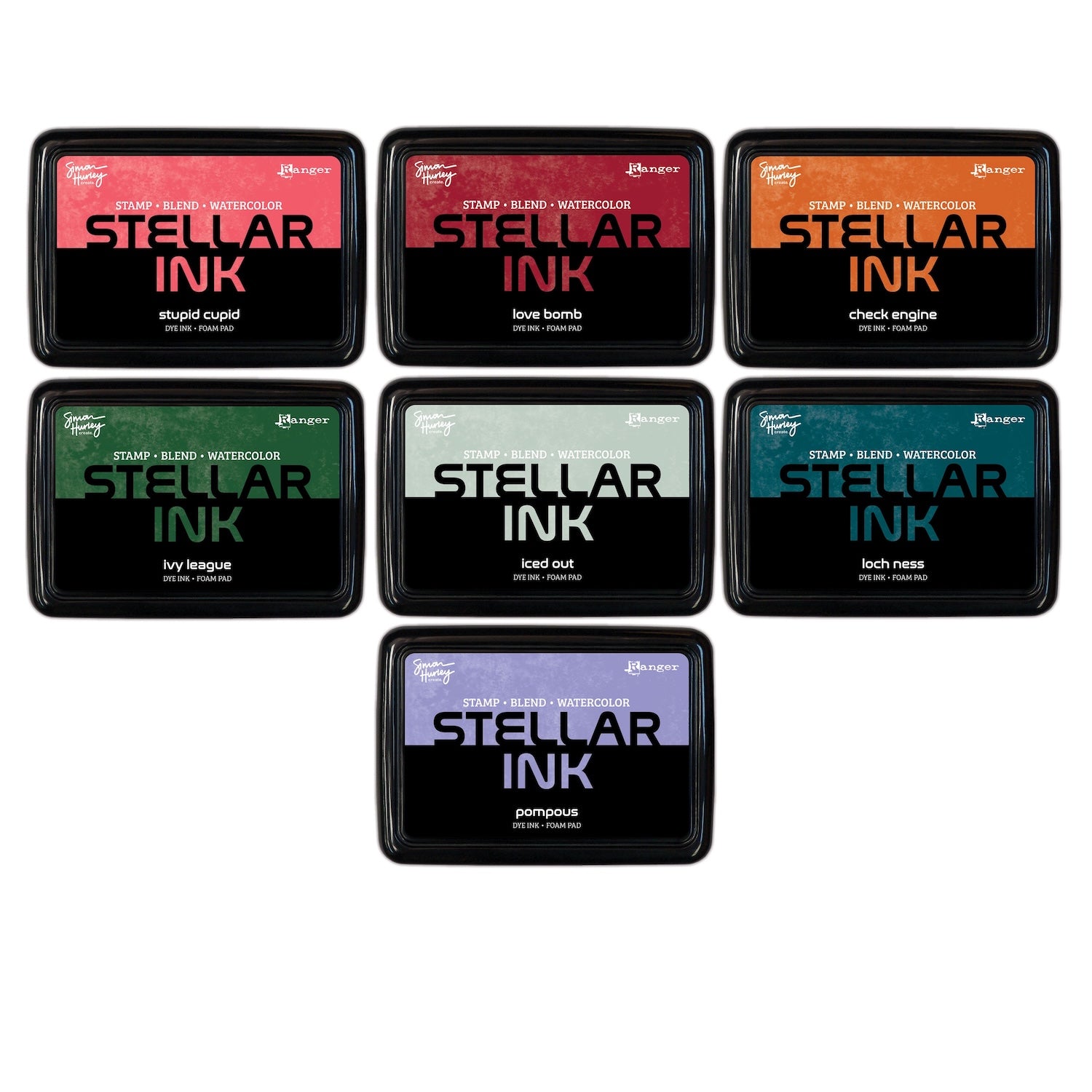 Ranger Simon Hurley 7 Stellar Ink Pads Bundle