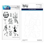 Ranger Simon Hurley Bad To The Bone Clear Stamps And Dies Bundle