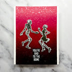 Ranger Simon Hurley Bad To The Bone Clear Stamps And Dies Bundle Halloween Dancing Card