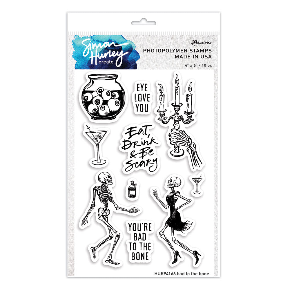 Ranger Simon Hurley Bad To The Bone Clear Stamps hur94166