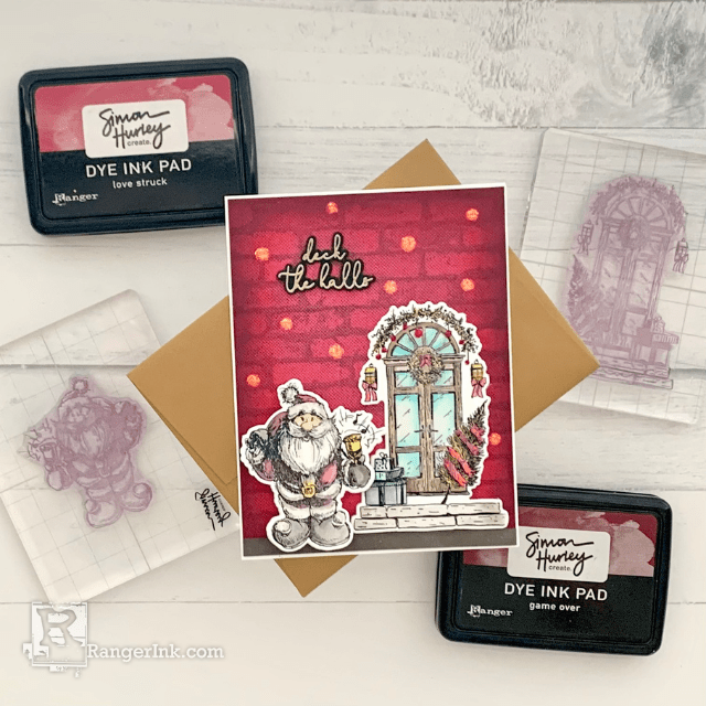 Ranger Simon Hurley Bee Sting Dye Ink Pad hup67078 Deck The Halls Card | color-code:ALT03