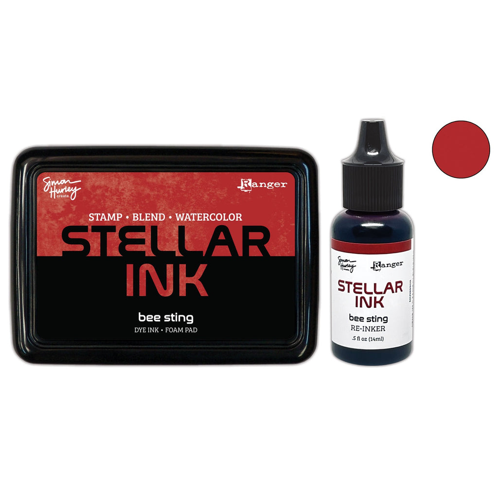Ranger Simon Hurley Bee Sting Stellar Ink Pad And Reinker Bundle