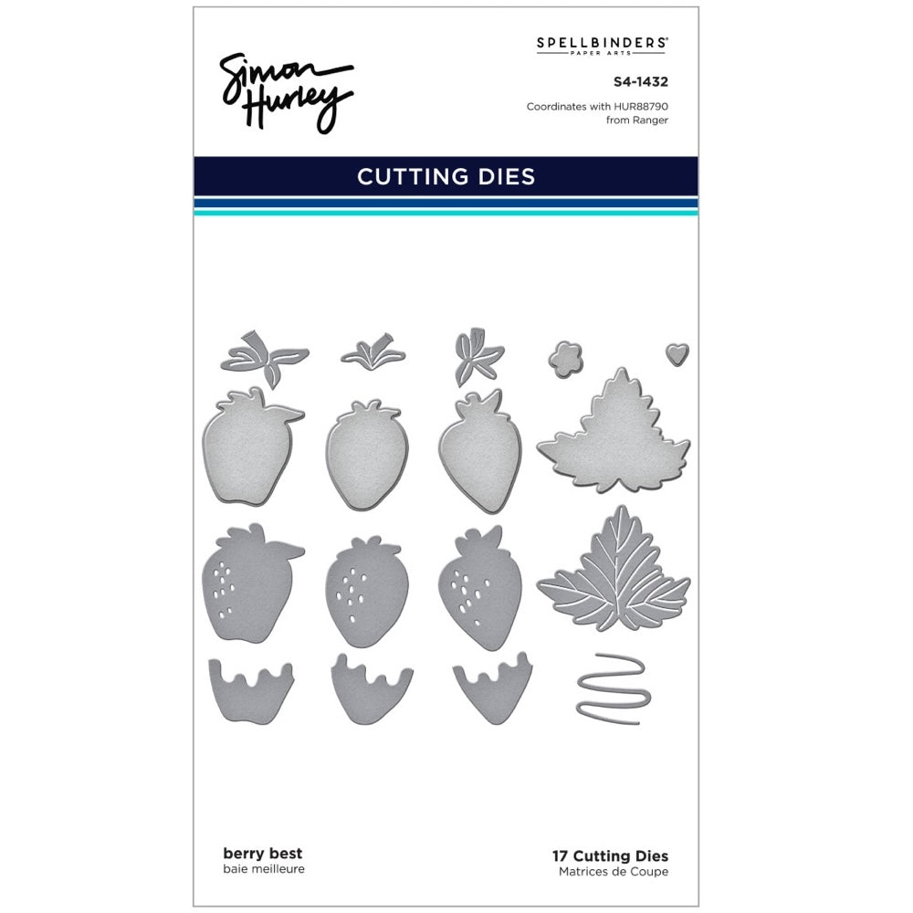Ranger Simon Hurley Berry Best Clear Stamps And Dies Bundle S4-1432 cutting dies