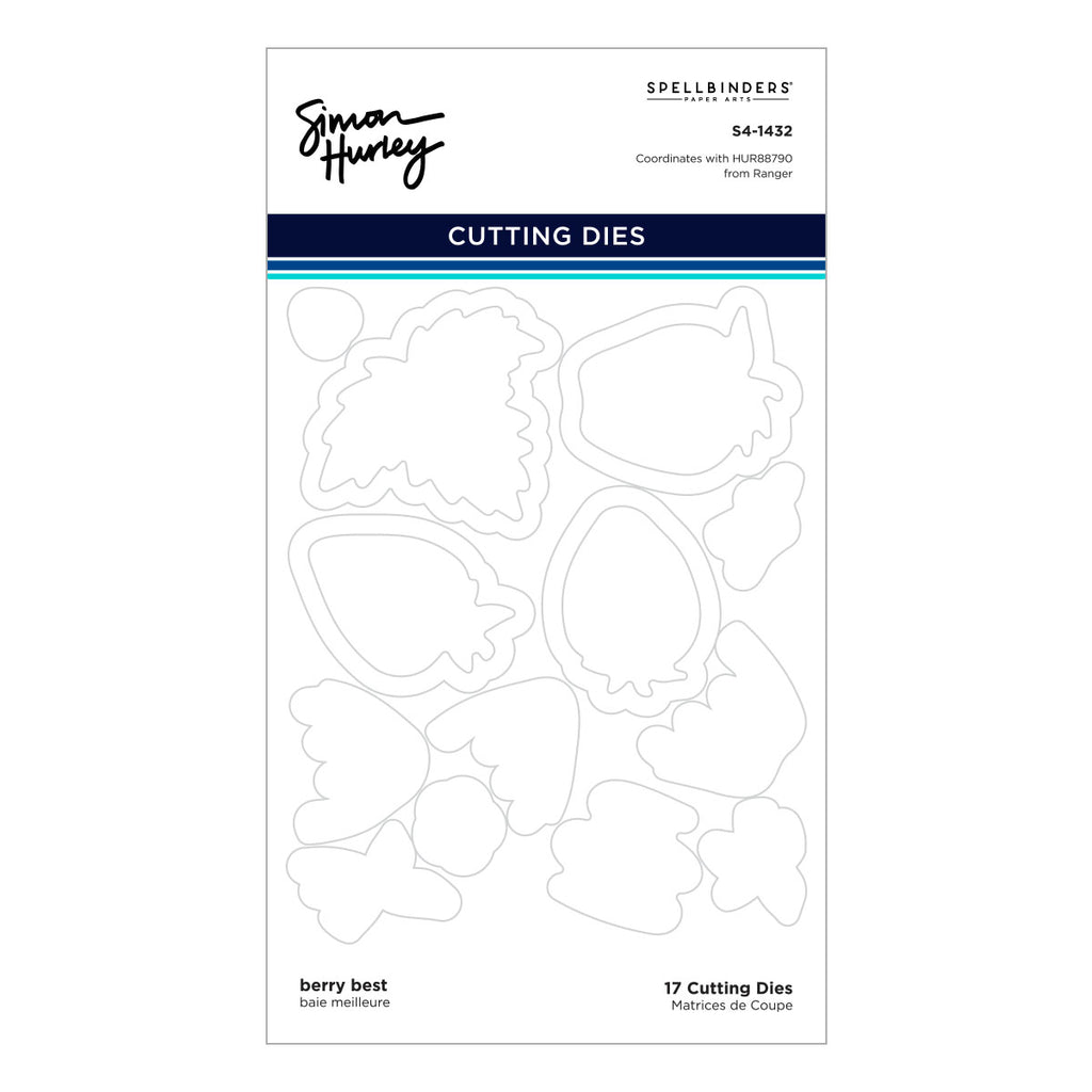 Ranger Simon Hurley Berry Best Clear Stamps And Dies Bundle S4-1432 cutting dies outlined