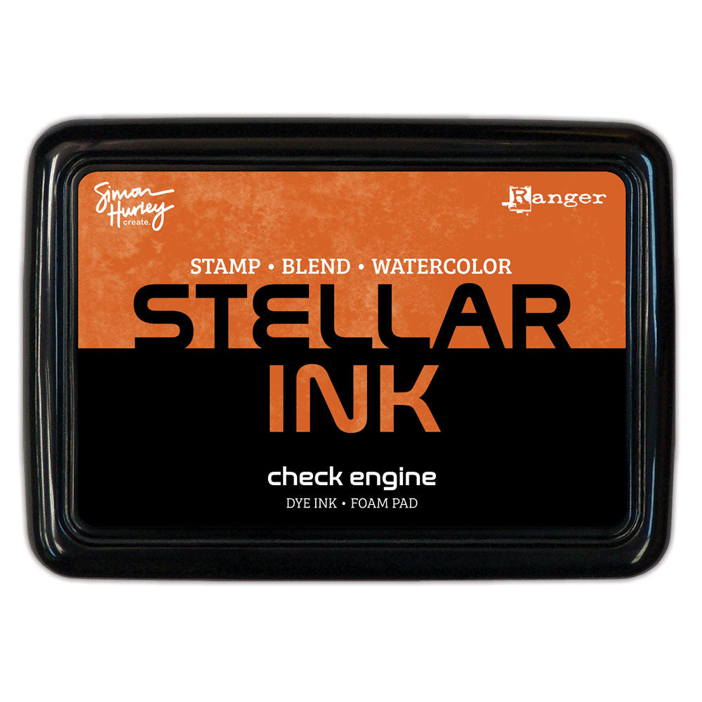 Ranger Simon Hurley Check Engine Stellar Ink Pad And Reinker Bundle HUF89629