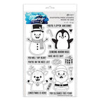 Ranger Simon Hurley Christmas Hugs Clear Stamps And Dies Bundle hur92278