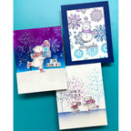 Ranger Simon Hurley Dazzling Snowflakes Stencil hus91653 Christmas Cards