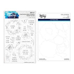 Ranger Simon Hurley Everyday Wreaths Clear Stamps And Dies Bundle set with wafer outlines