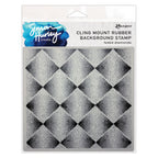 Ranger Simon Hurley Faded Diamonds Background Cling Stamp hur93558