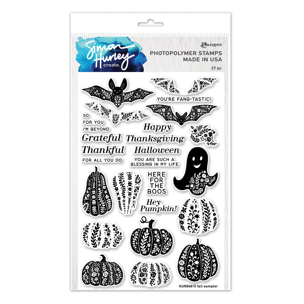 Ranger Simon Hurley Fall Sampler Clear Stamps hur84815