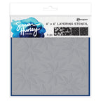 Ranger Simon Hurley Festive Poinsettias 6 x 6 Stencils hus91998