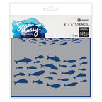 Ranger Simon Hurley Fish Frenzy 6 x 6 Stencil hus91721