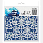 Ranger Simon Hurley Flower Power 6 x 6 Stencil hus75493