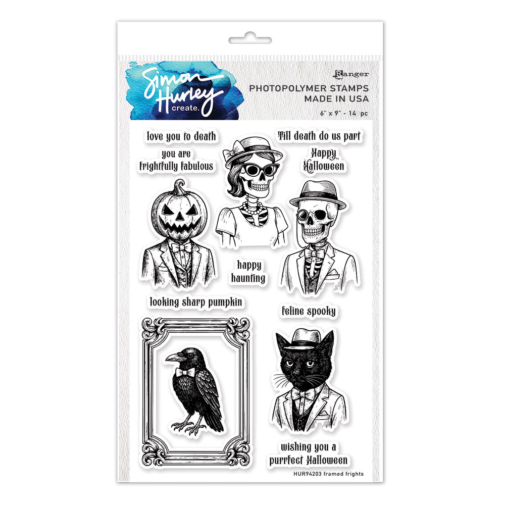Ranger Simon Hurley Framed Frights Clear Stamps hur94203