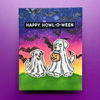 Ranger Simon Hurley Halloween Pets Clear Stamps hur94173 Dog Card