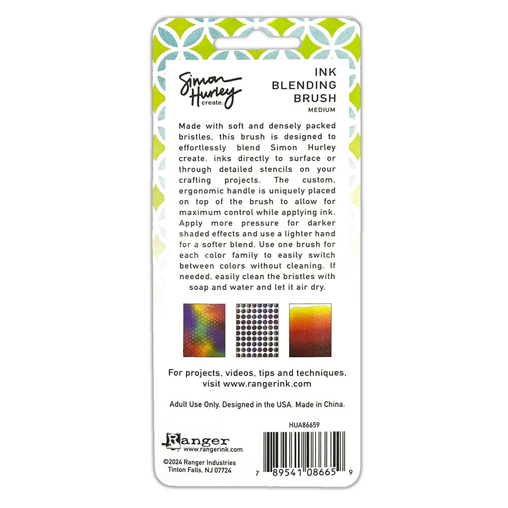 Ranger Simon Hurley Medium Blending Brush hua86659 Packaging Alternate View