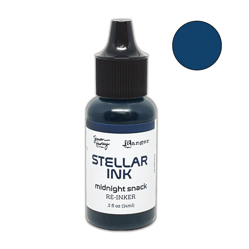 Ranger Simon Hurley Midnight Snack Stellar Ink Pad And Reinker Bundle HUI90106