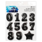 Ranger Simon Hurley Number Balloons Cling Stamps hur93930