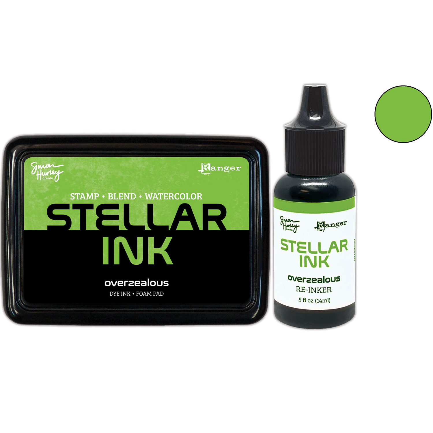 Ranger Simon Hurley Overzealous Stellar Ink Pad And Reinker Bundle