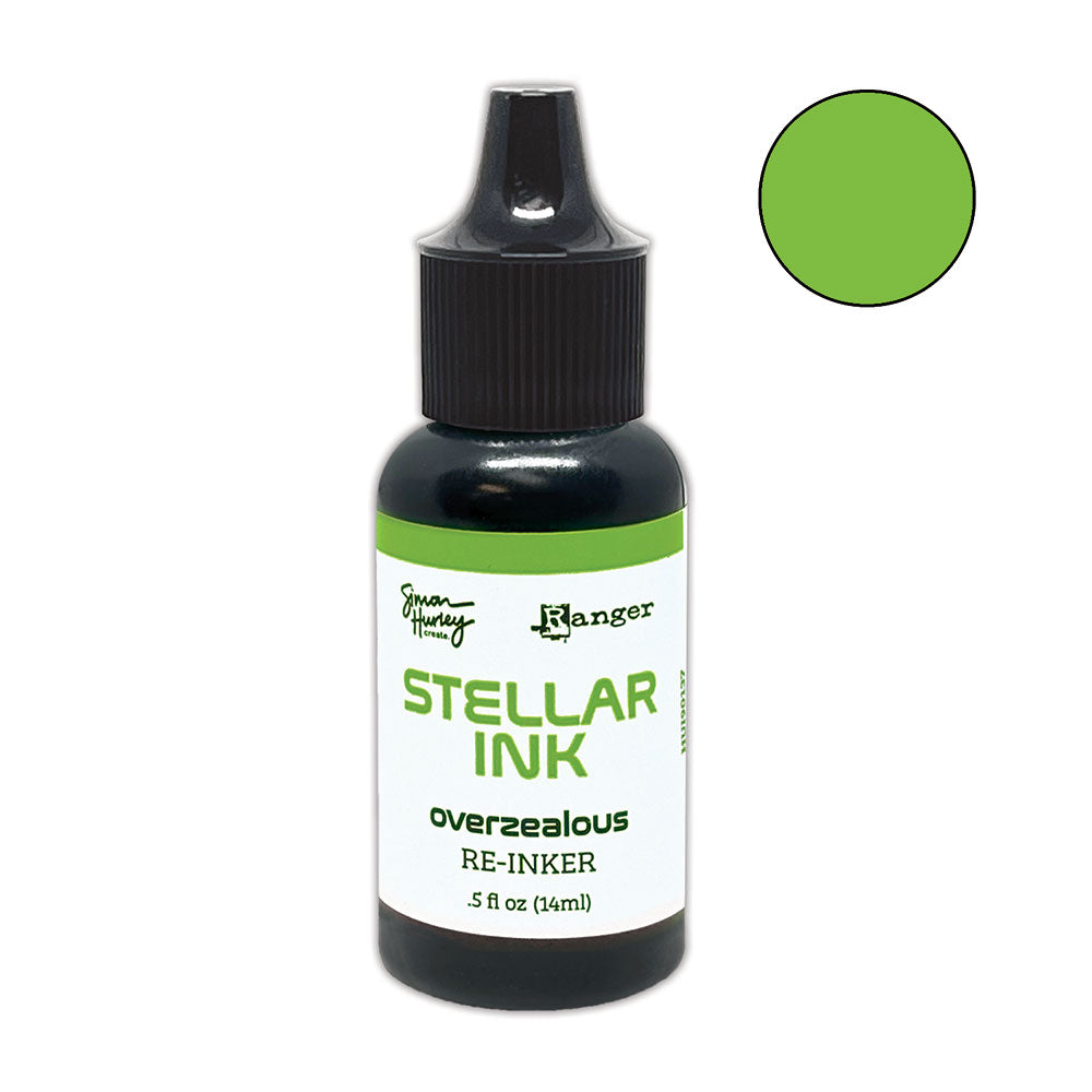 Ranger Simon Hurley Overzealous Stellar Ink Pad And Reinker Bundle Color Swatch